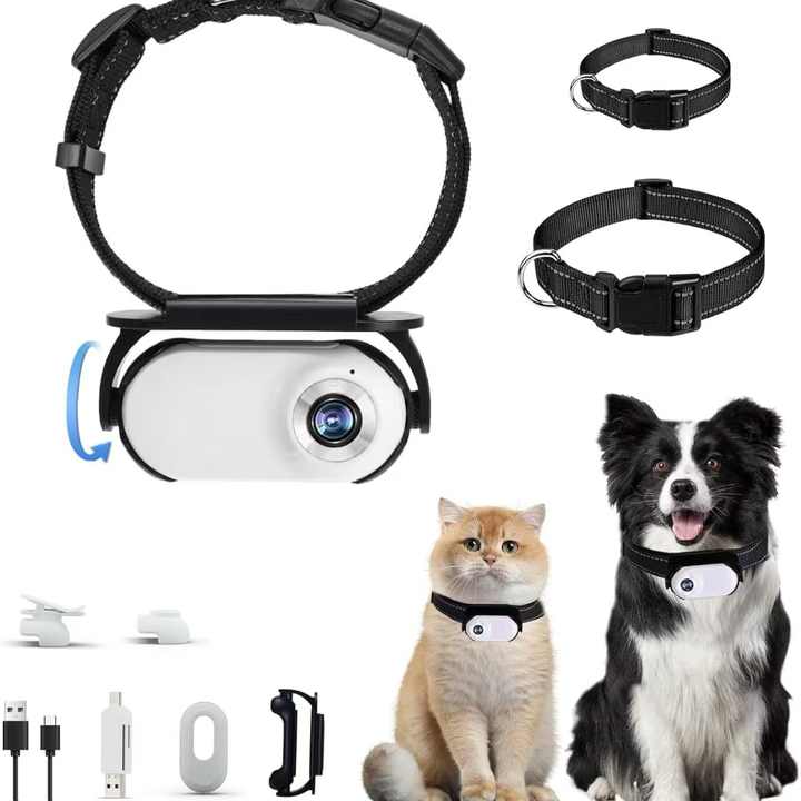A100 1080P Portable Digital Pets Video Camera Pocket Mini Camcorder With Collar
